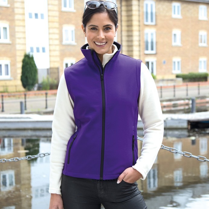 Klassisk damesoftshell vest