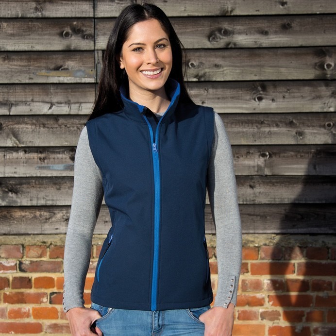 Klassisk damesoftshell vest - Billede 8