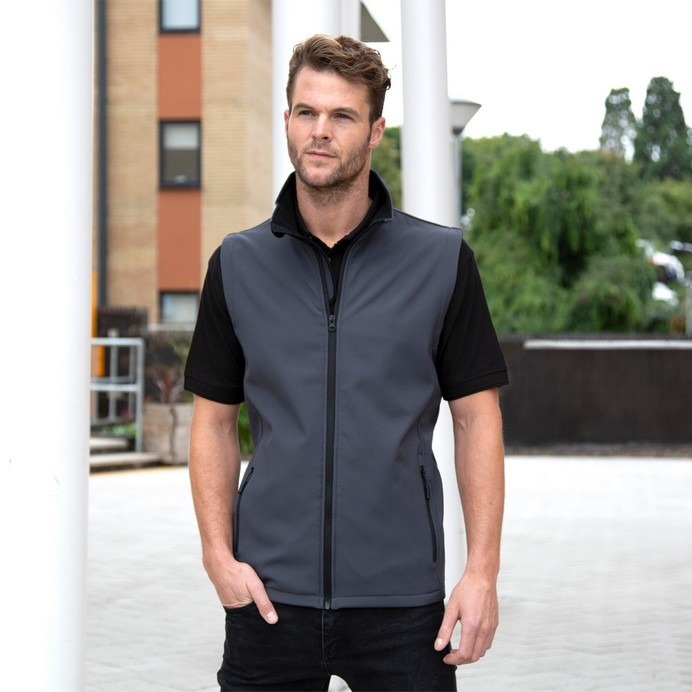 Klassisk herresoftshell vest