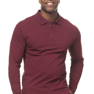 Langærmet stretch Poloshirt Økologisk - Billede 5