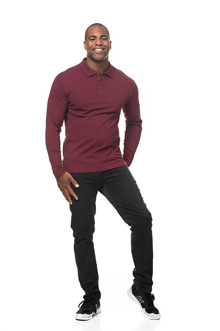 Langærmet stretch Poloshirt Økologisk - Billede 4