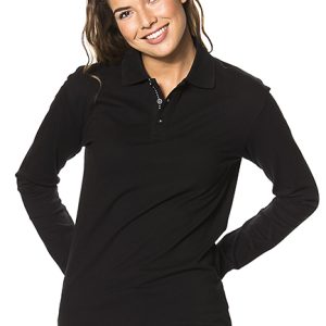 Langærmet stretch Poloshirt Økologisk - Billede 3