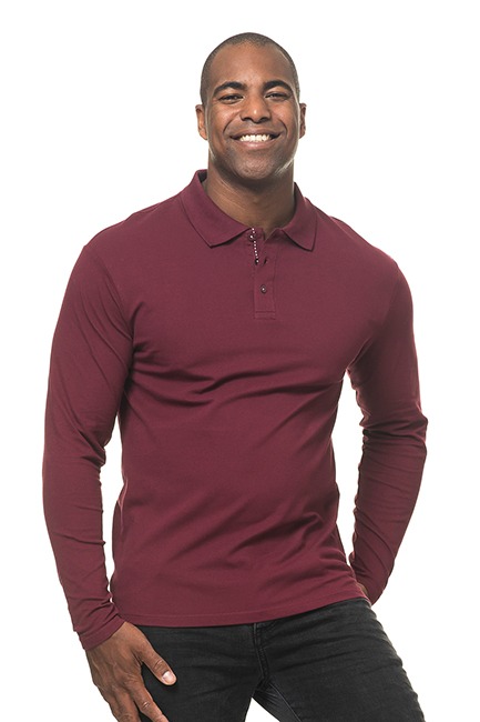 Langærmet stretch Poloshirt Økologisk - Billede 5