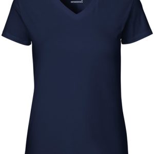 Økologisk Dame v-hals t-shirt - Billede 3