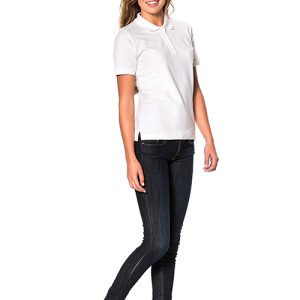 Økologisk Figursyet poloshirt til kvinder - Billede 5
