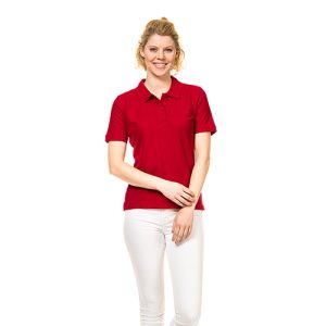Økologisk Figursyet poloshirt til kvinder