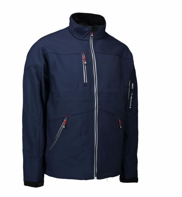 Softshell herrejakke kontrast - Billede 2