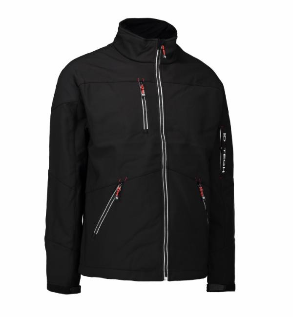 Softshell herrejakke kontrast