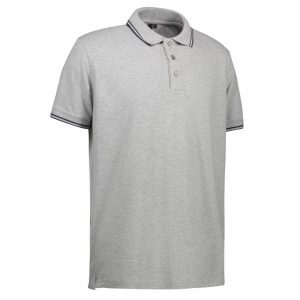Herre stretch contrast poloshirt