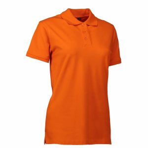 Stretch poloshirt dame