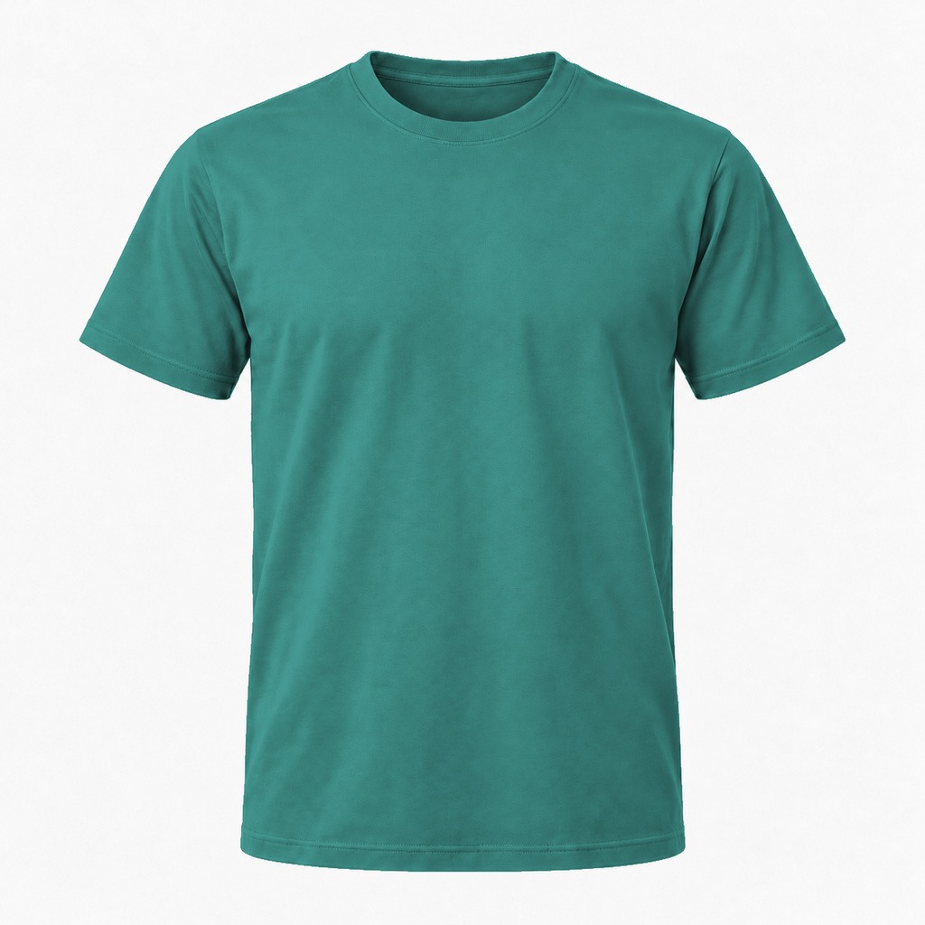 Turkisgrøn T-shirt, farve #3A837D