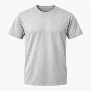 Lysegrå T-shirt, farve #C8C9C7