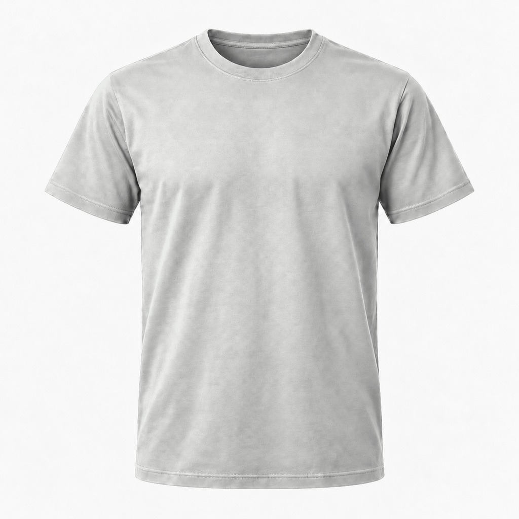 Lysegrå T-shirt, farve #C8C9C7