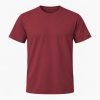 Vinrød T-shirt, farve #82303A