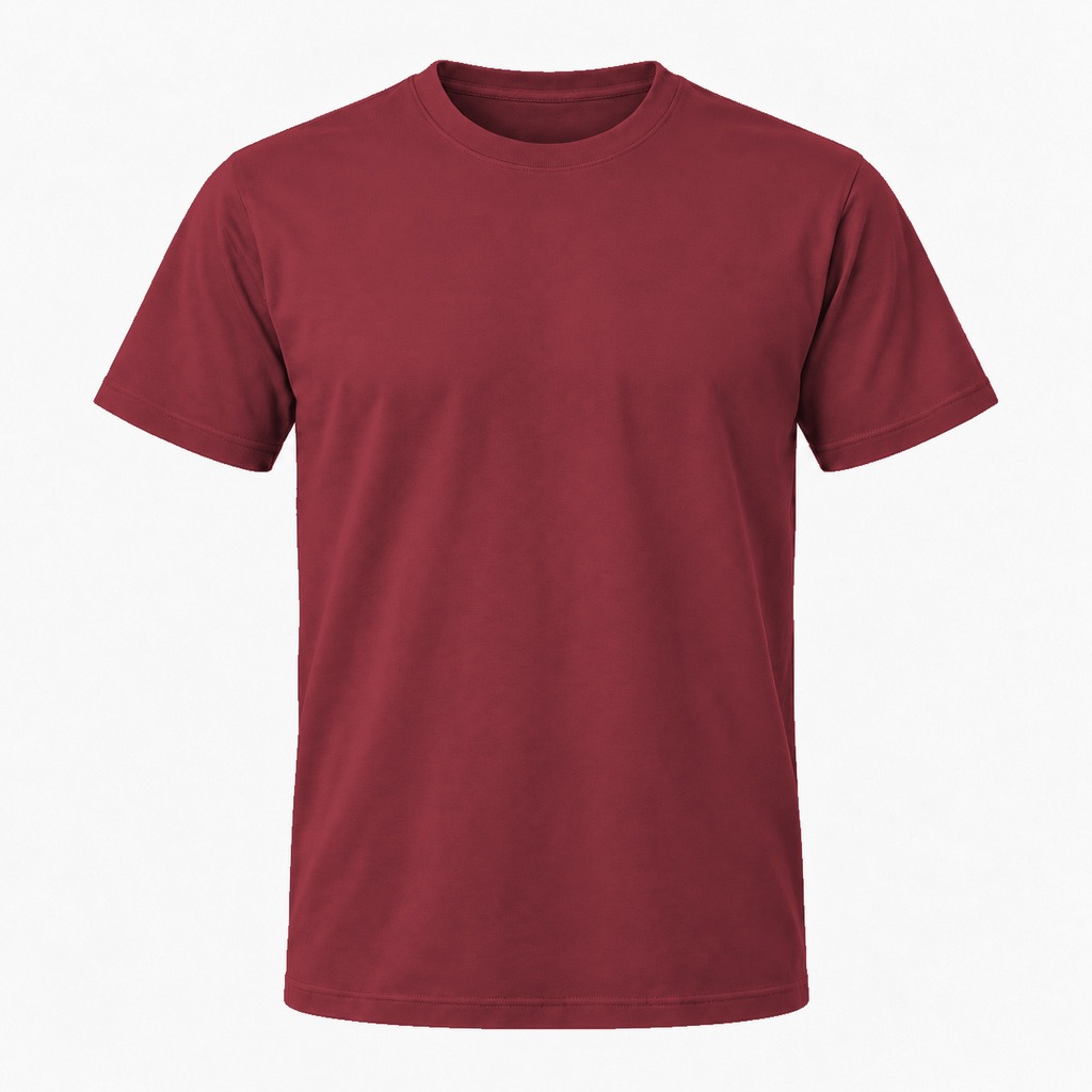 Vinrød T-shirt, farve #82303A