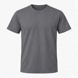 Grå T-shirt, farve #66676C
