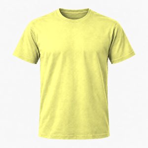 Lys citrongul T-shirt, farve #EFEC85