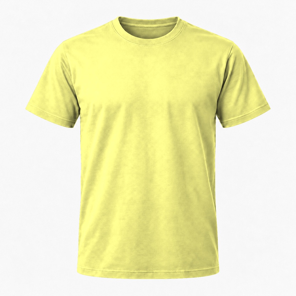 Lys citrongul T-shirt, farve #EFEC85
