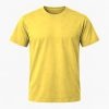 Solgul T-shirt, farve #F0D159