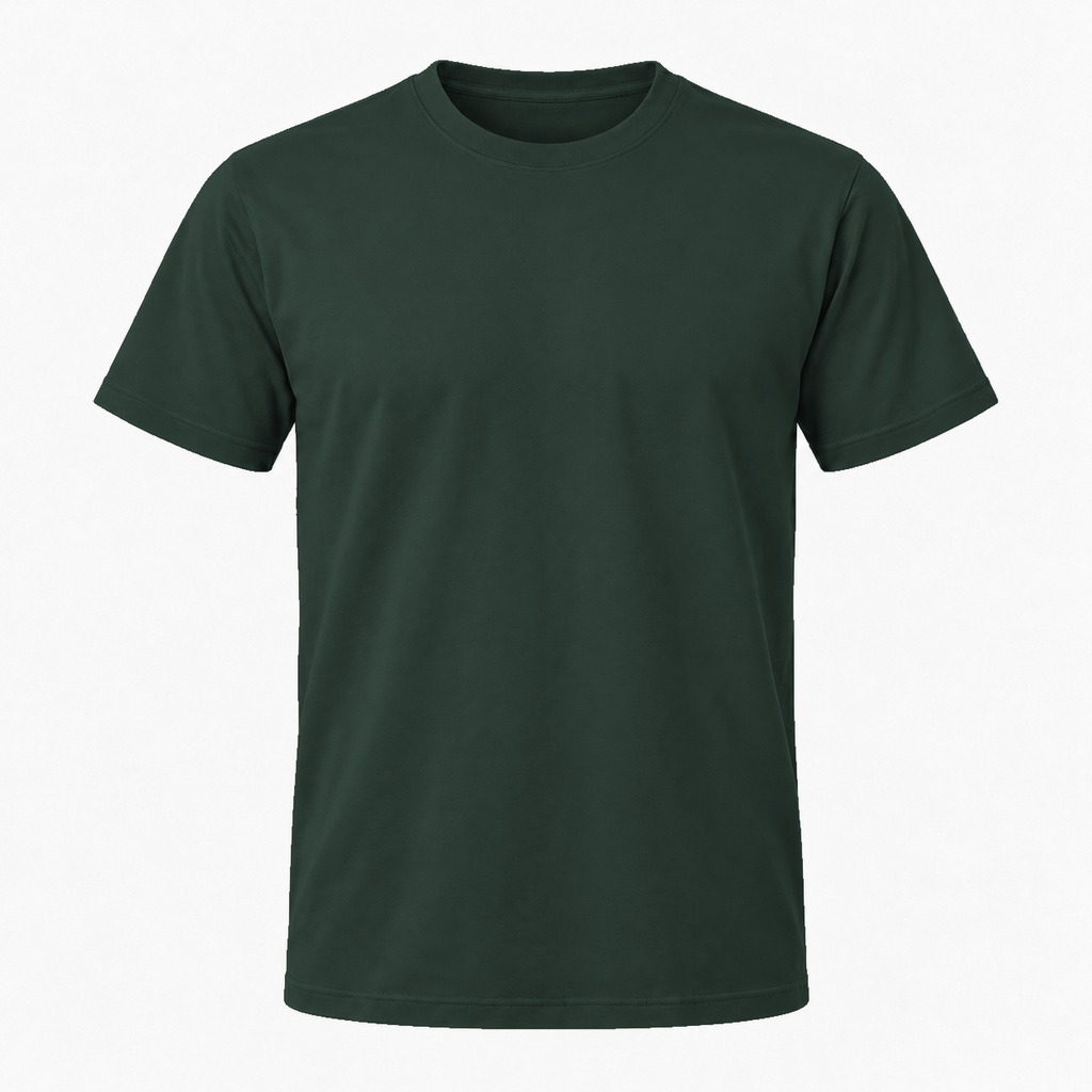 Mørk skovgrøn T-shirt, farve #2B3A33