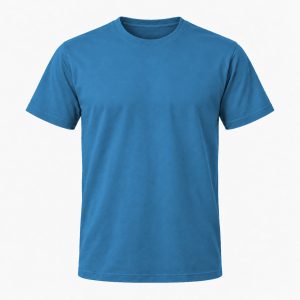 Havblå T-shirt, farve #3274A4