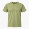 Oliven T-shirt, farve #A4A774
