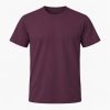 Blomme T-shirt, farve #552E41
