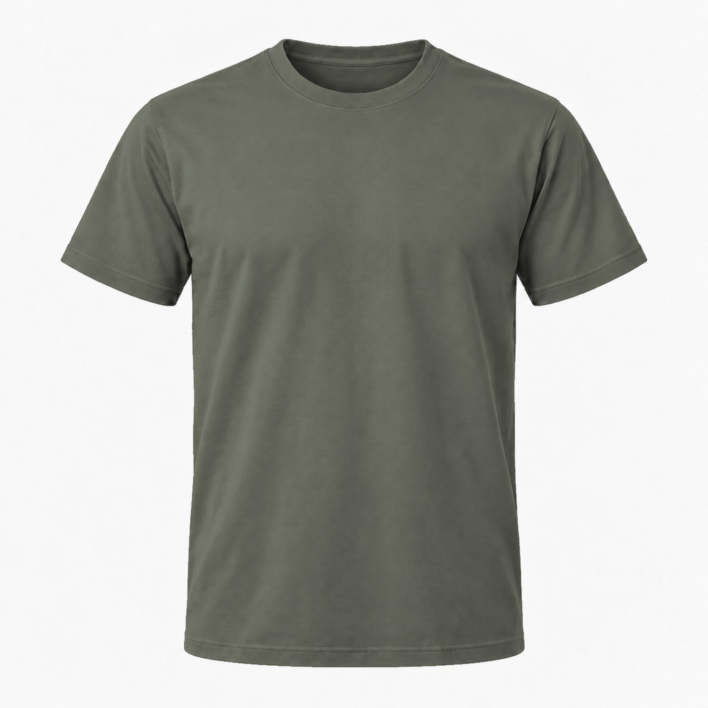 Gråoliven T-shirt, farve #63655B