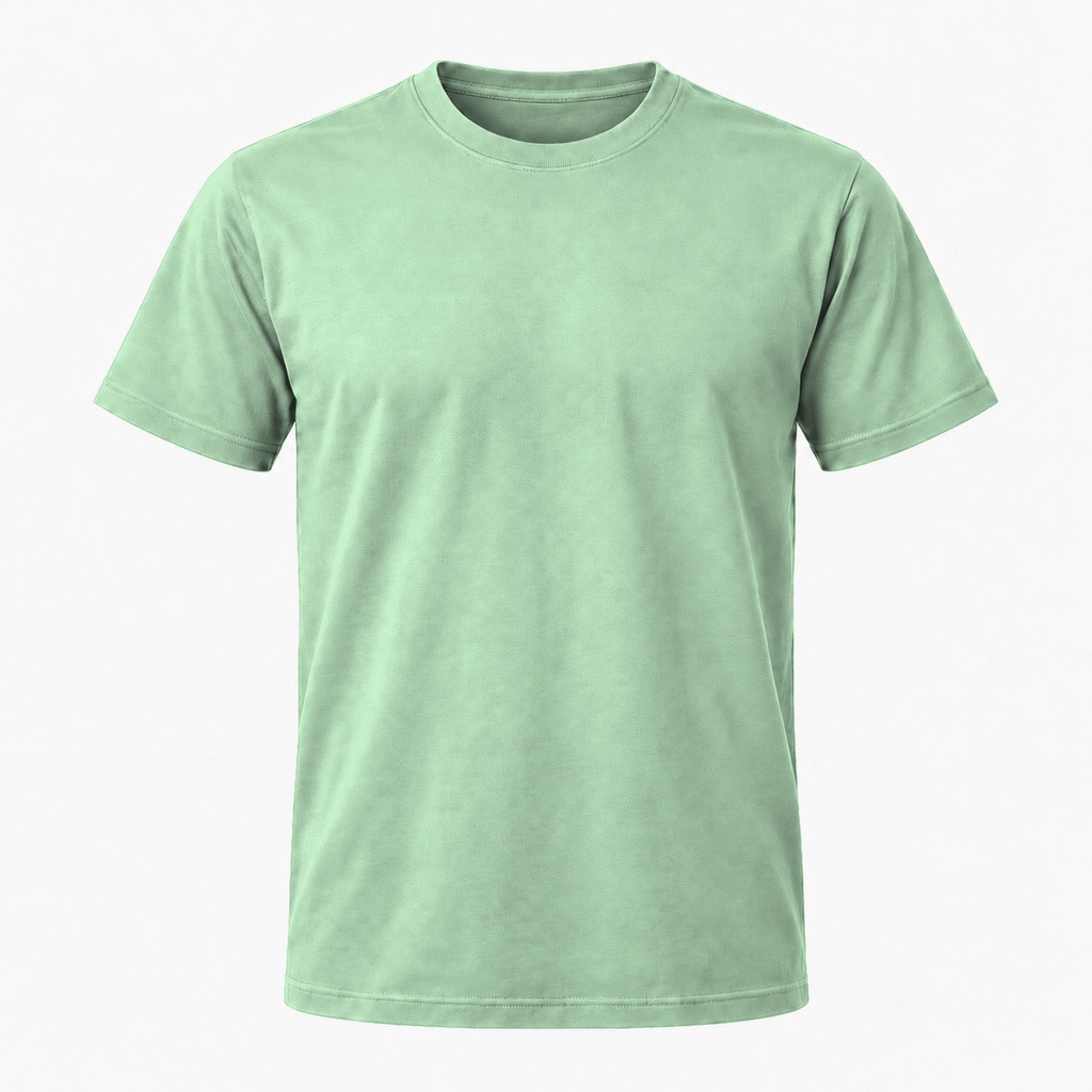 Mintgrøn T-shirt, farve #AACEAE