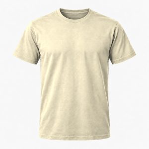 Creme T-shirt, farve #E5DBBD