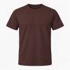 Chokoladebrun T-shirt, farve #4C312F