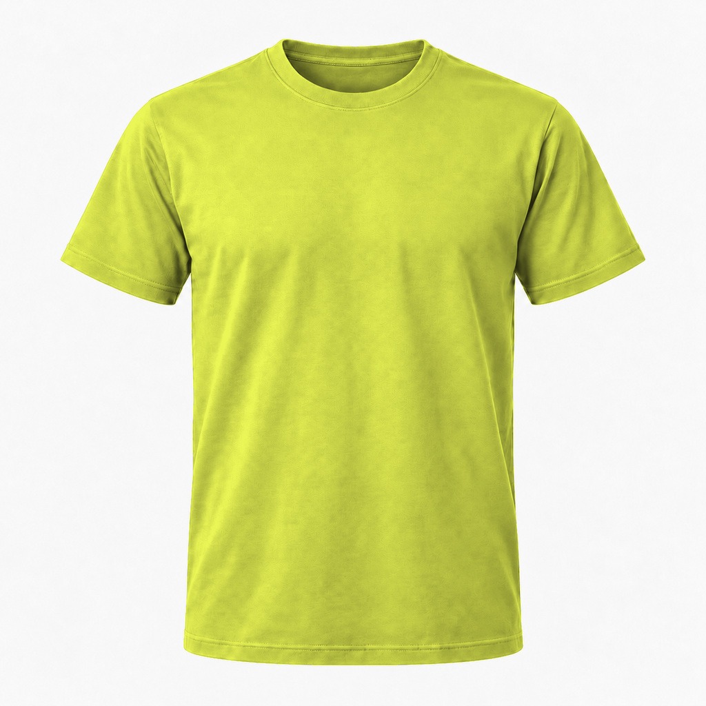 Citrongrøn T-shirt, farve #C8D248