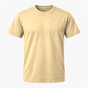 Lys fersken T-shirt, farve #EED2A0